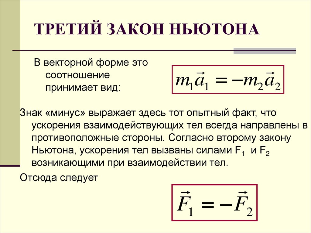 3 закон ньютона просто