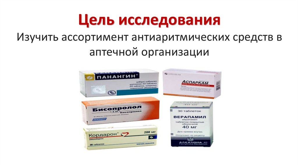 Антиаритмические препараты тест