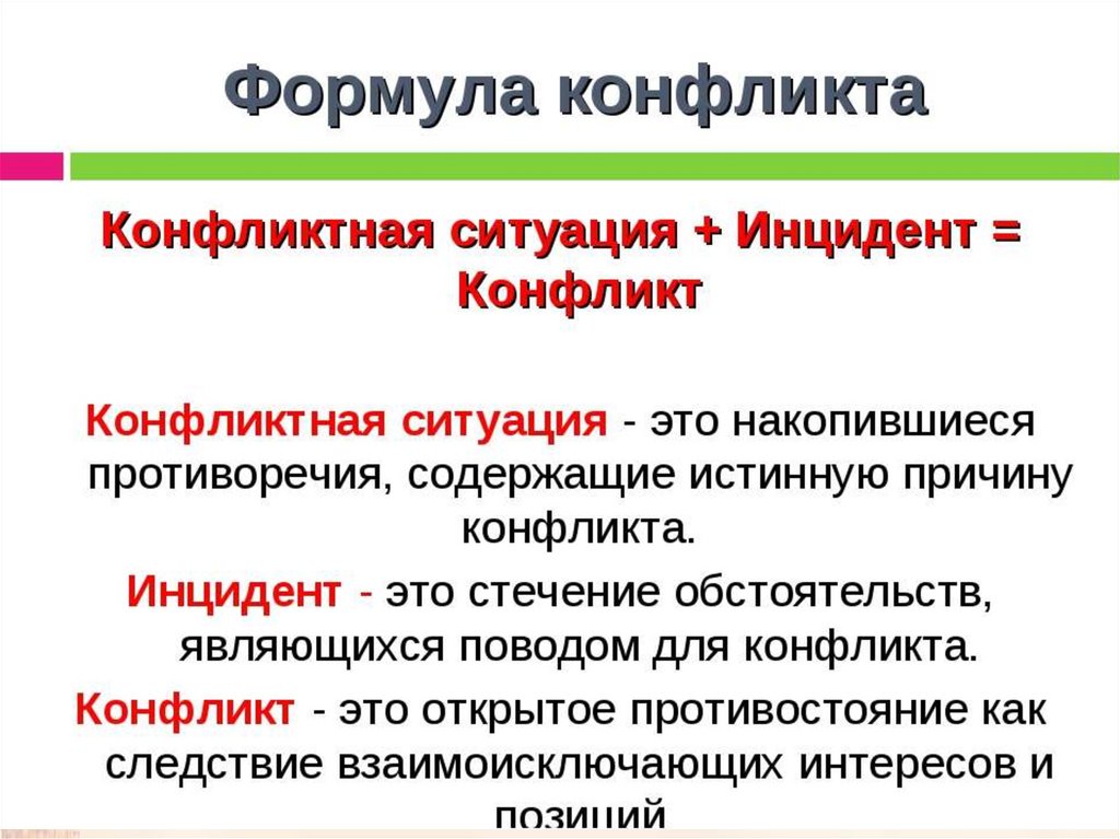 Причина инцидента. Конфликтная ситуация и инцидент. Определение конфликта и конфликтных ситуаций. Инцидент в конфликтологии это. Формула конфликта.