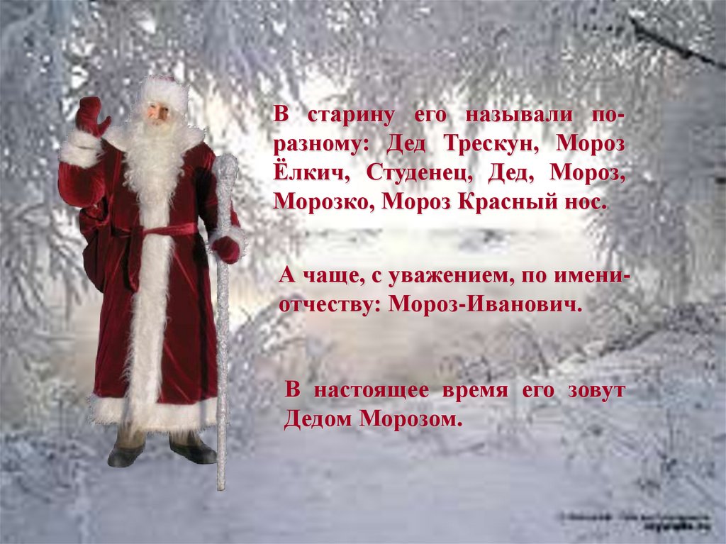 Дед мороз важно поднял красный нос. Стихи на тему дед Мороз. Присказки Деда Мороза. Стих русский дед Мороз. Имя отчество Деда Мороза.