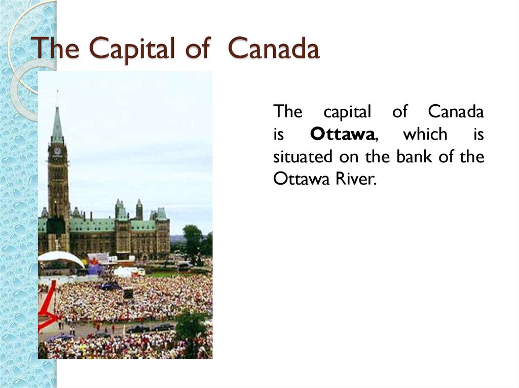 The Capital of Canada