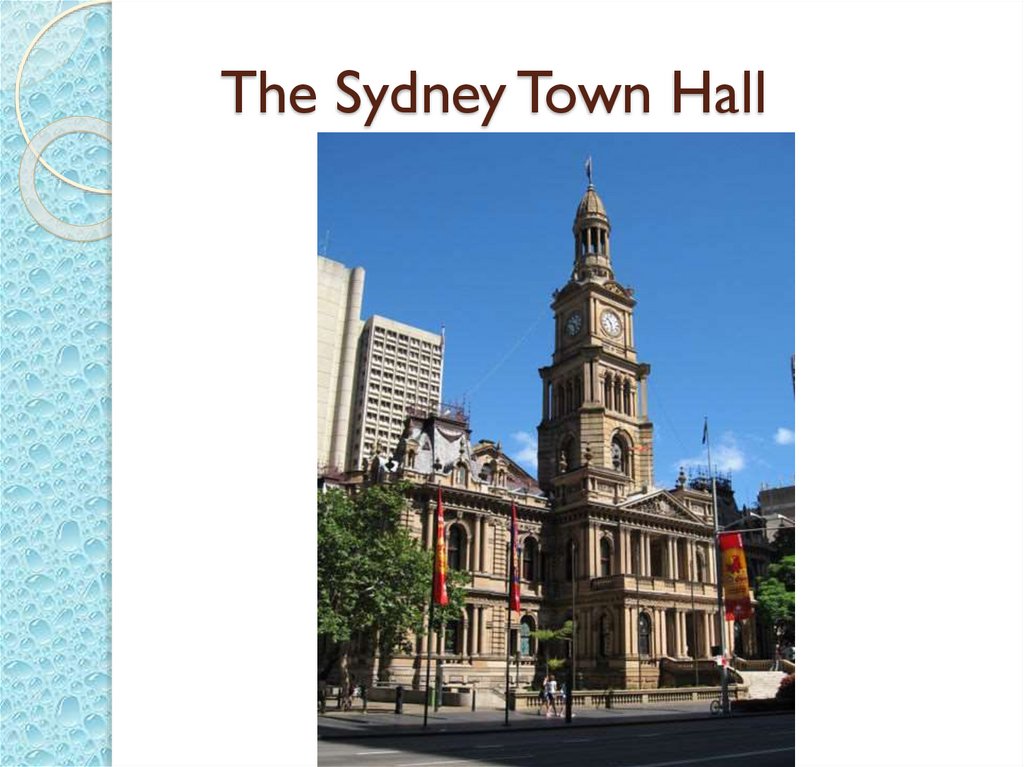 The Sydney Town Hall