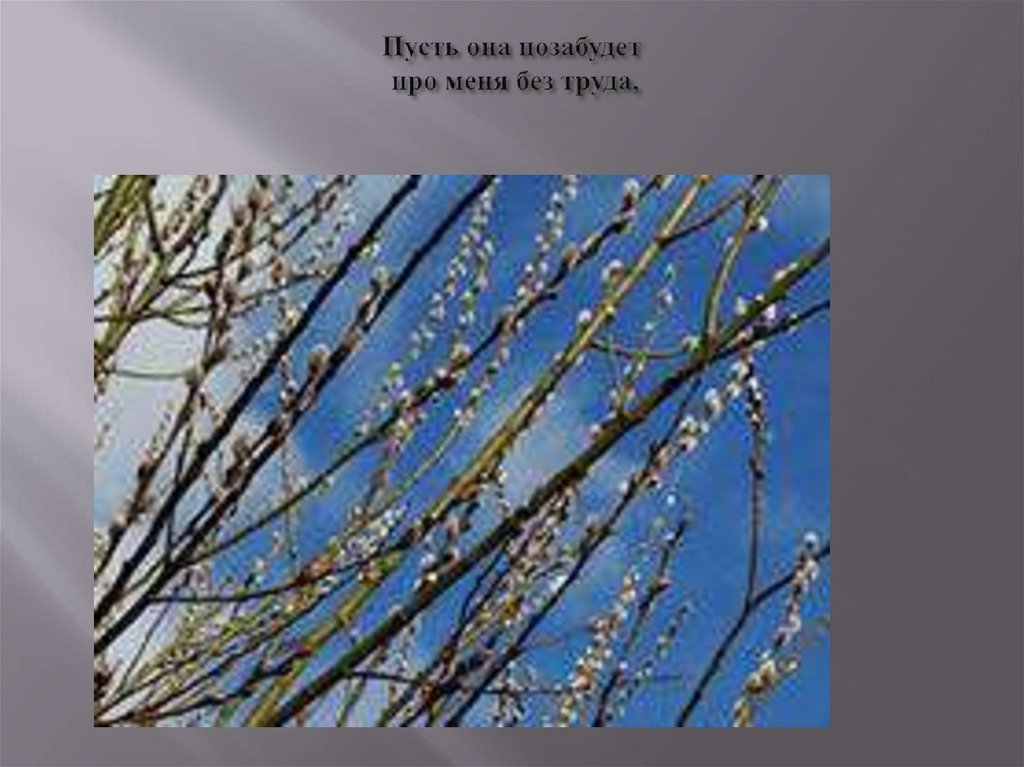 Пусть она позабудет про меня без труда,