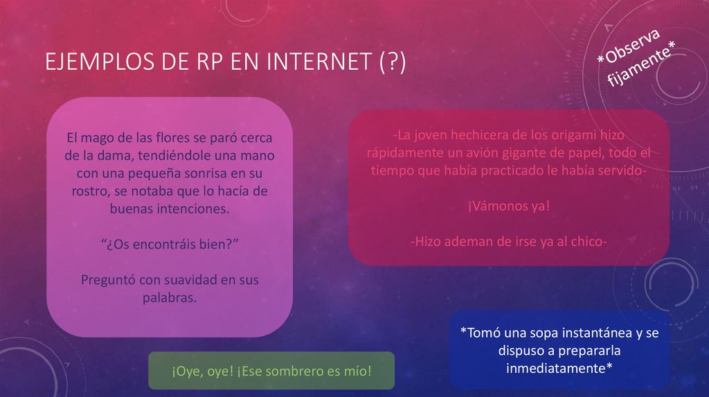 Ejemplos de rp en internet (?)