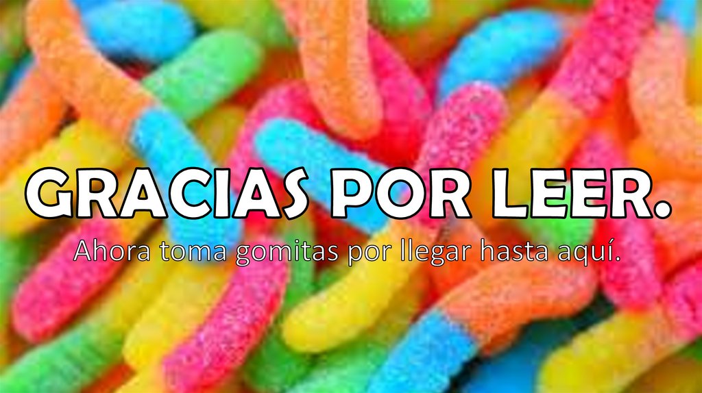 Gracias por leer.