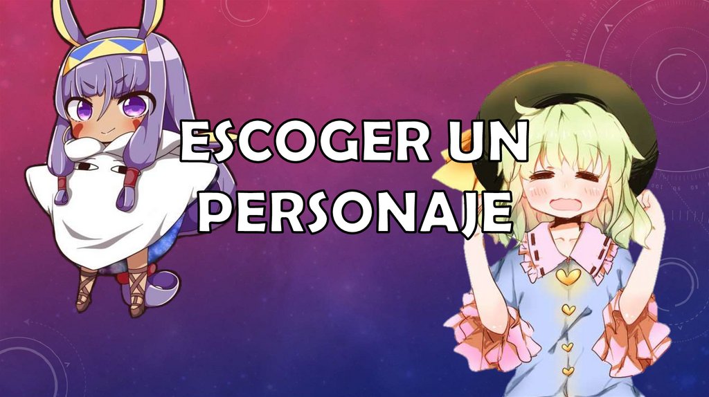 Escoger un personaje