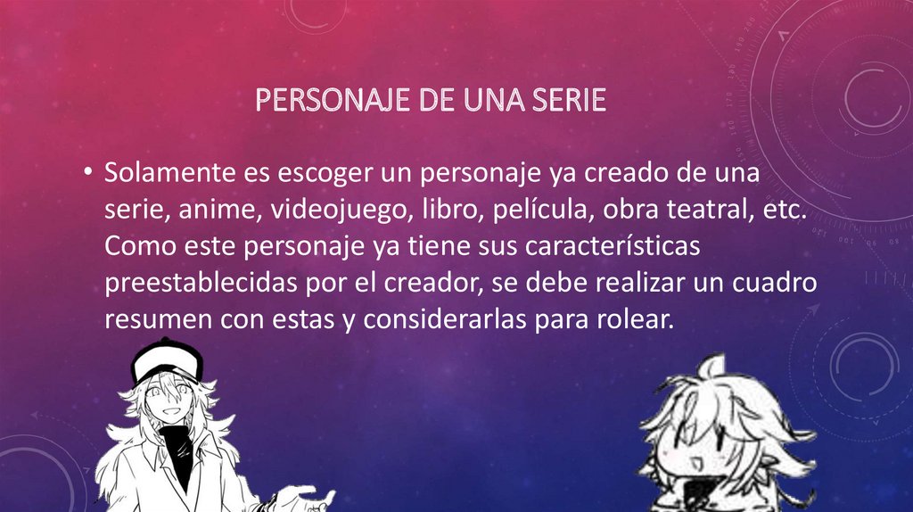 Personaje de una serie