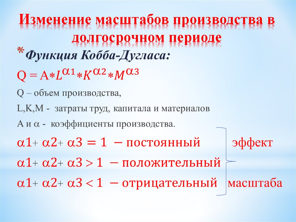 Расширение масштабов производства