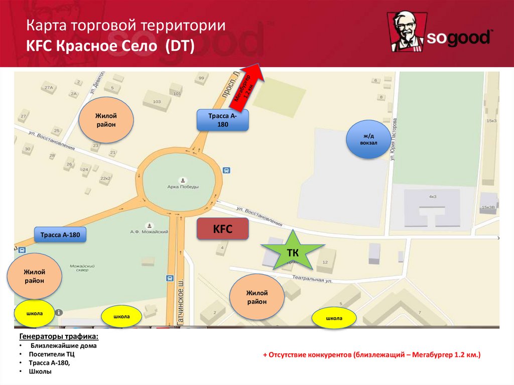 Раденис с2 1 территория торгового комплекса ввс. Карта торговой территории ресторана создать. Ростикс красное село.