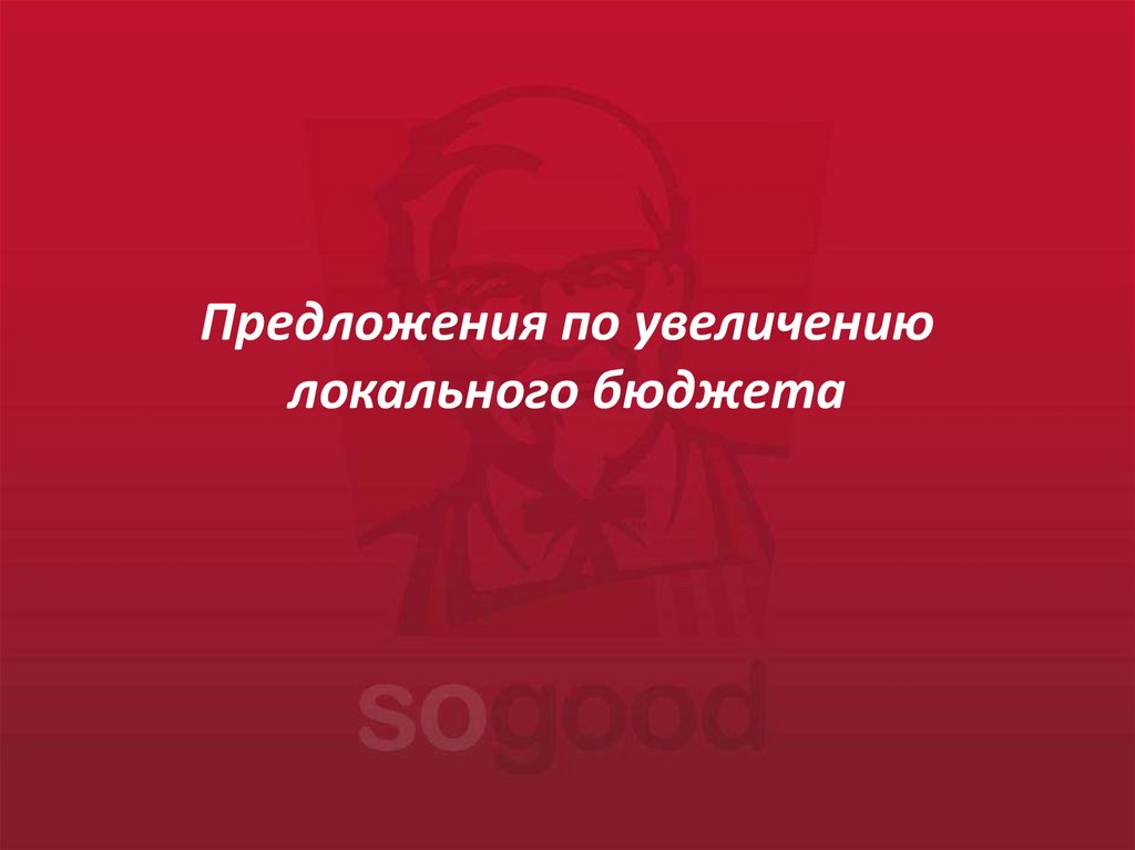 План открытия KFC Кирочная IL