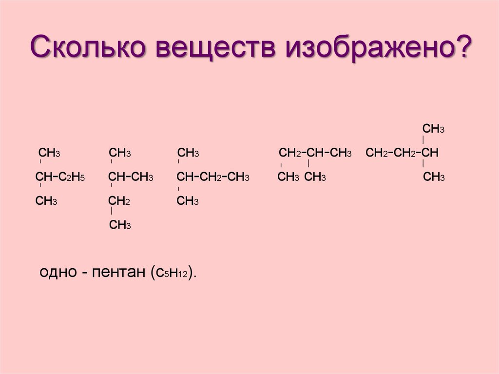 Какова вещества