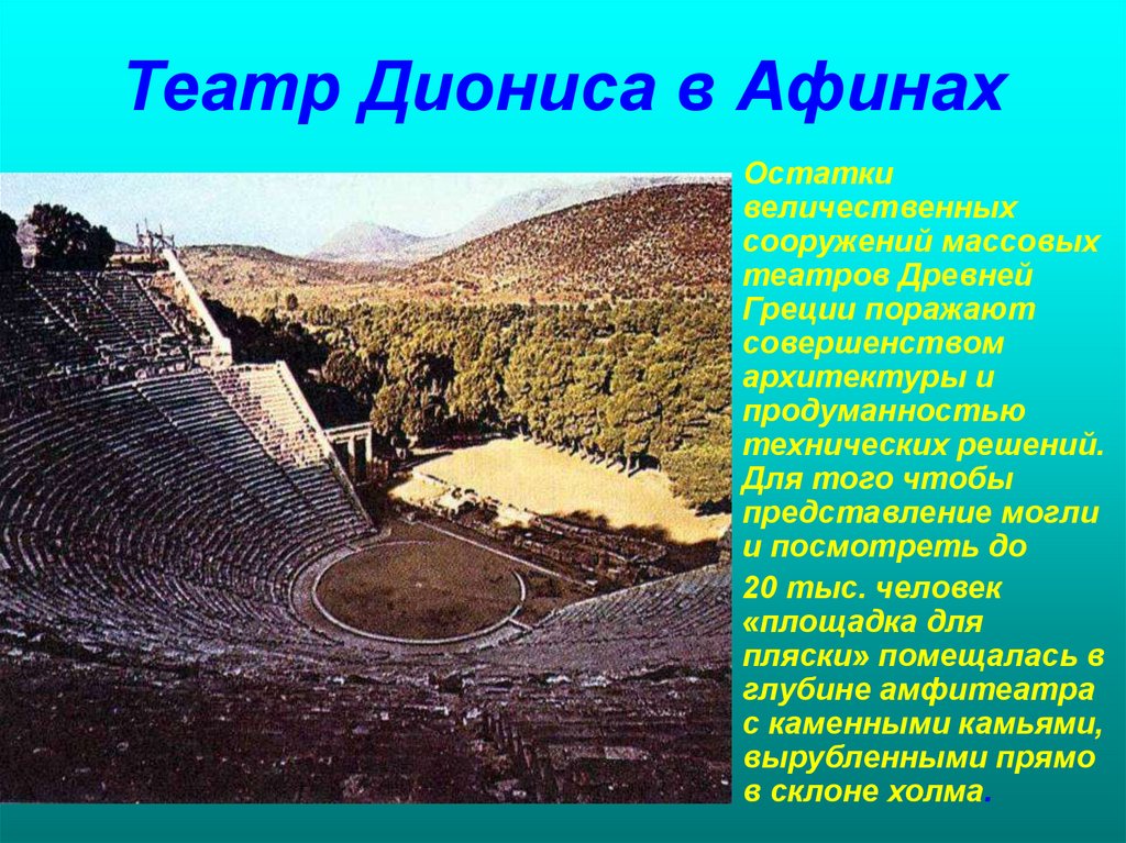 Театр Диониса в Афинах