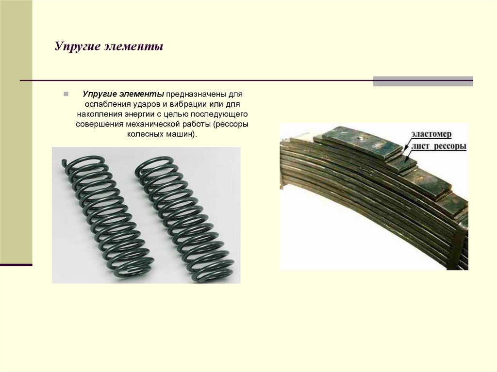 Механическая упругость. Механический упругий элемент. Механический упругий элемент пример. Механические упругие элементы машины. Модель упругого элемента.