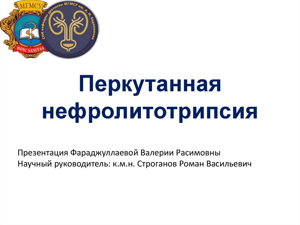 Где Можно Купить Литературу Про Перкутанную Нефролитотрипсию