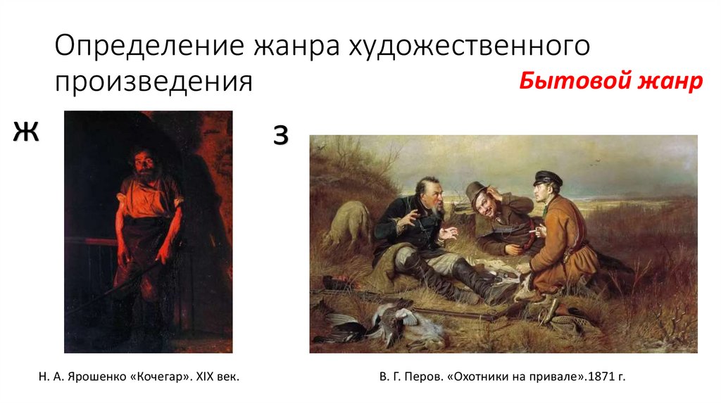 Определение жанра художественного произведения