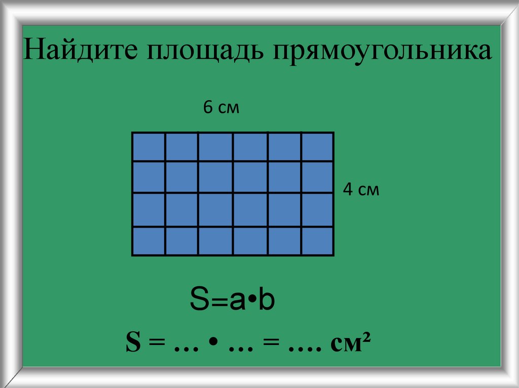 Площадь прямоугольника фото