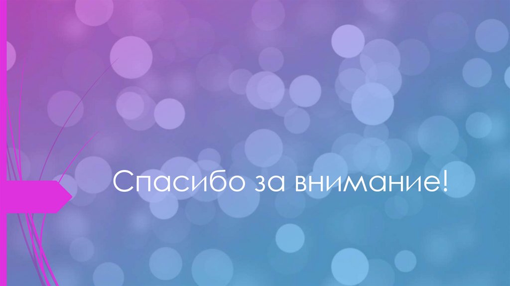 Спасибо за внимание!