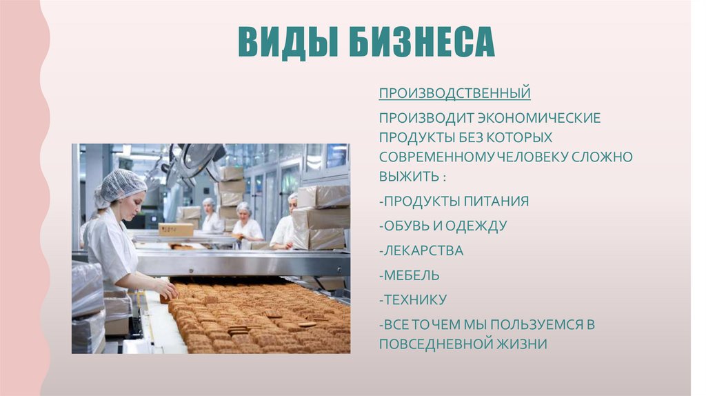 Виды экономической продукции. Производственный вид бизнеса. Виды экономических продуктов. Виды продуктов в экономике. Бизнес проект про свой экономический продукт.