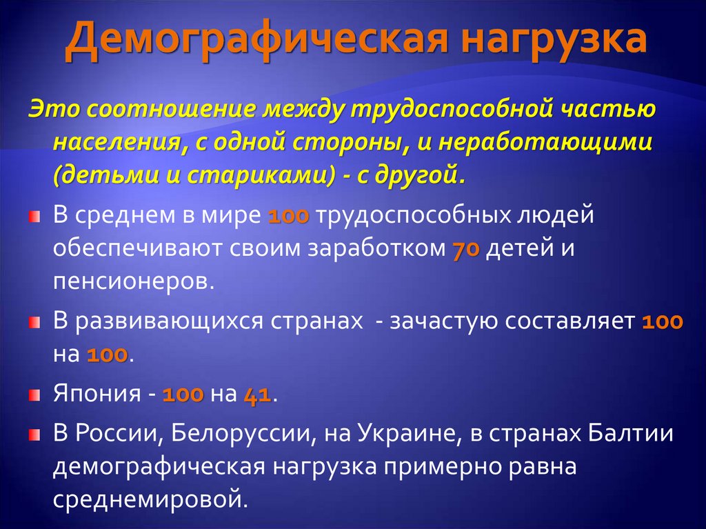 Демографическая нагрузка