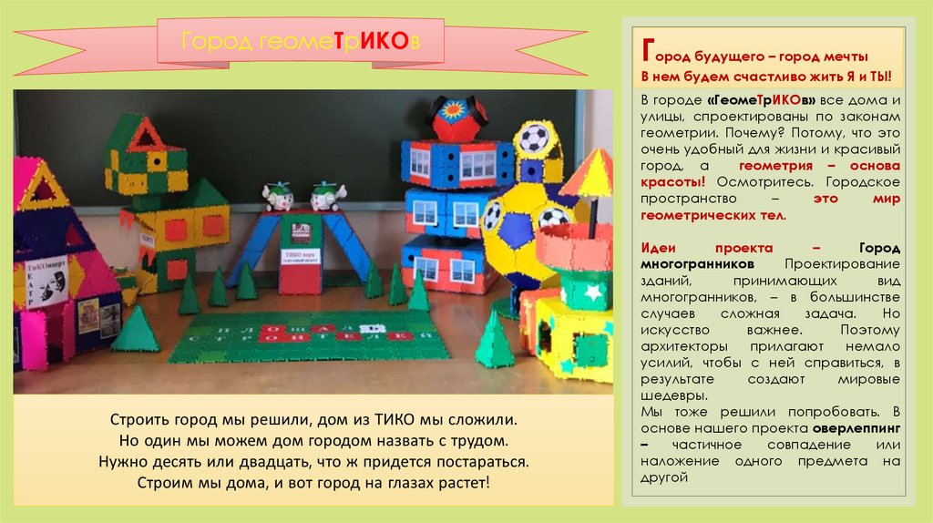 Город будущего – город мечты В нем будем счастливо жить Я и ТЫ!