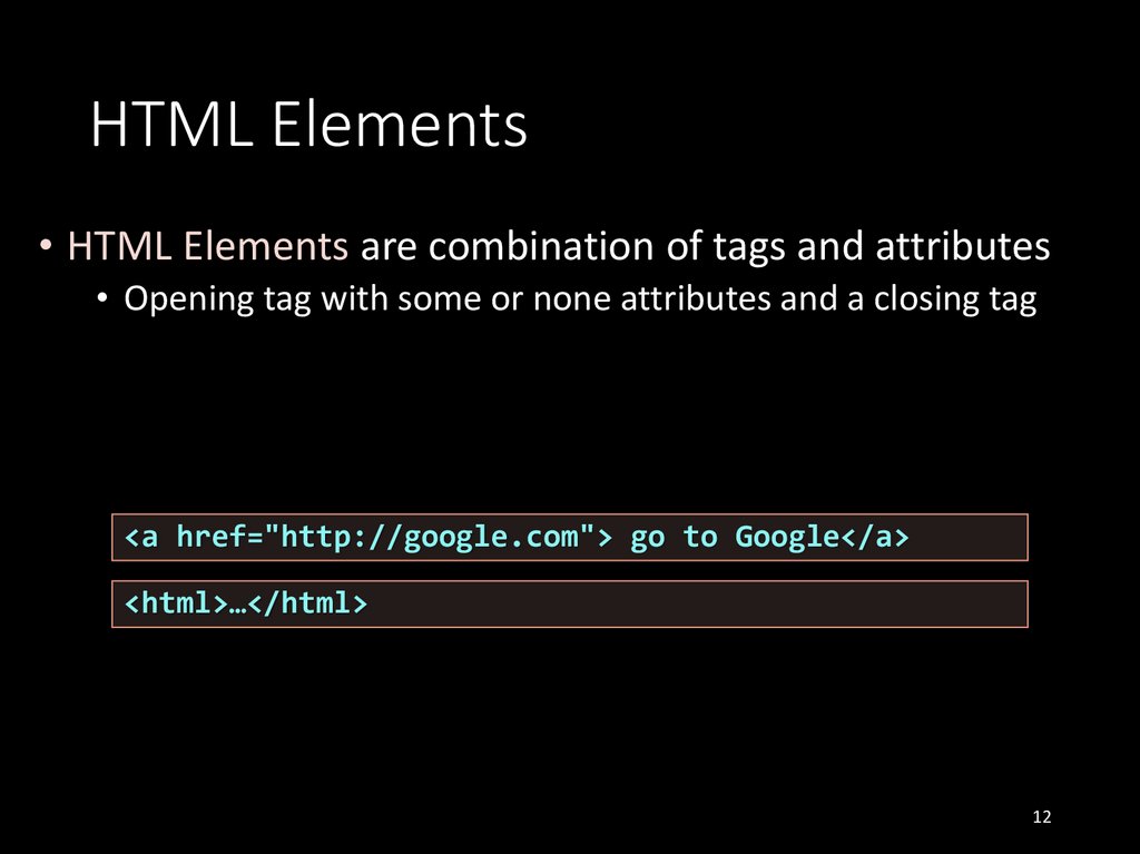 HTML Elements