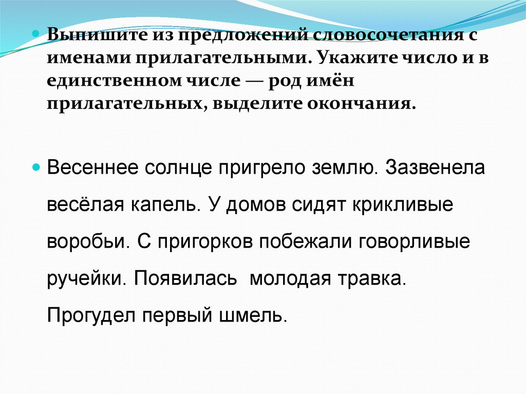 Закончи предложения имена прилагательные изменяются по