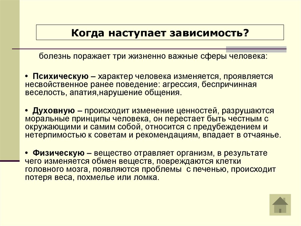 Виды зависимости презентация