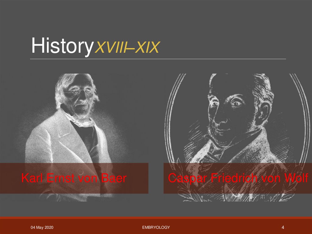 HistoryXVIII–XIX