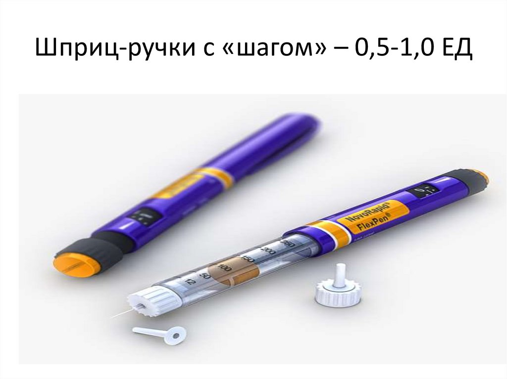 Шприц-ручки с «шагом» – 0,5-1,0 ЕД