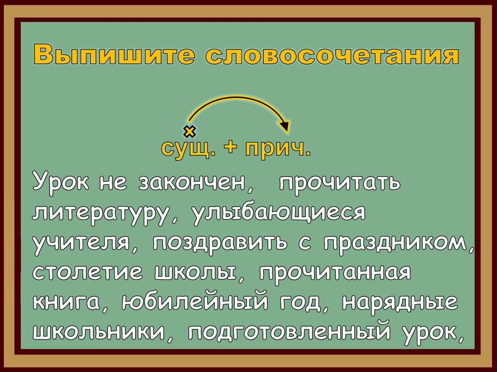 Причастие и причастный оборот презентация 7 класс