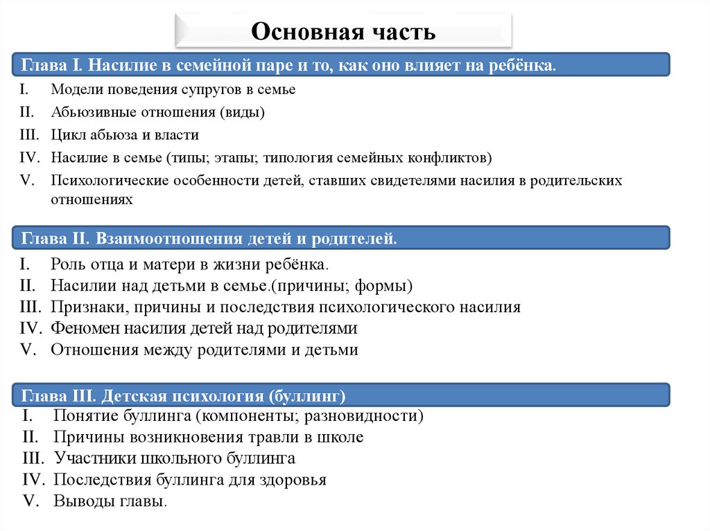 Основная часть