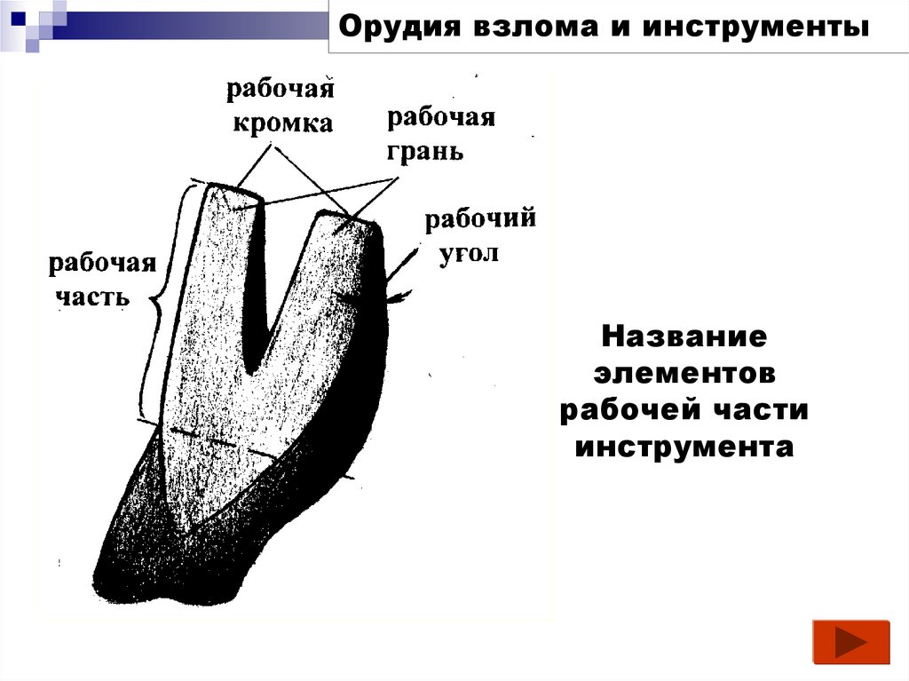 Следы орудий и инструментов. Рабочая поверхность орудия взлома. Следы орудий взлома и инструментов. Классификация следов орудий взлома. След орудия взлома является.