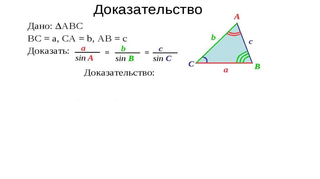 Теорему синусов можно