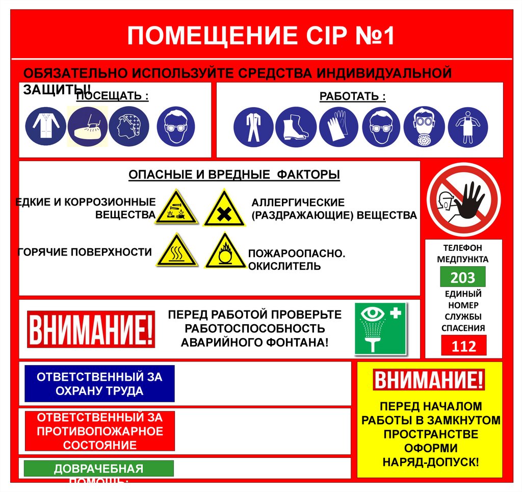 Знаки безопасности на предприятии - презентация онлайн