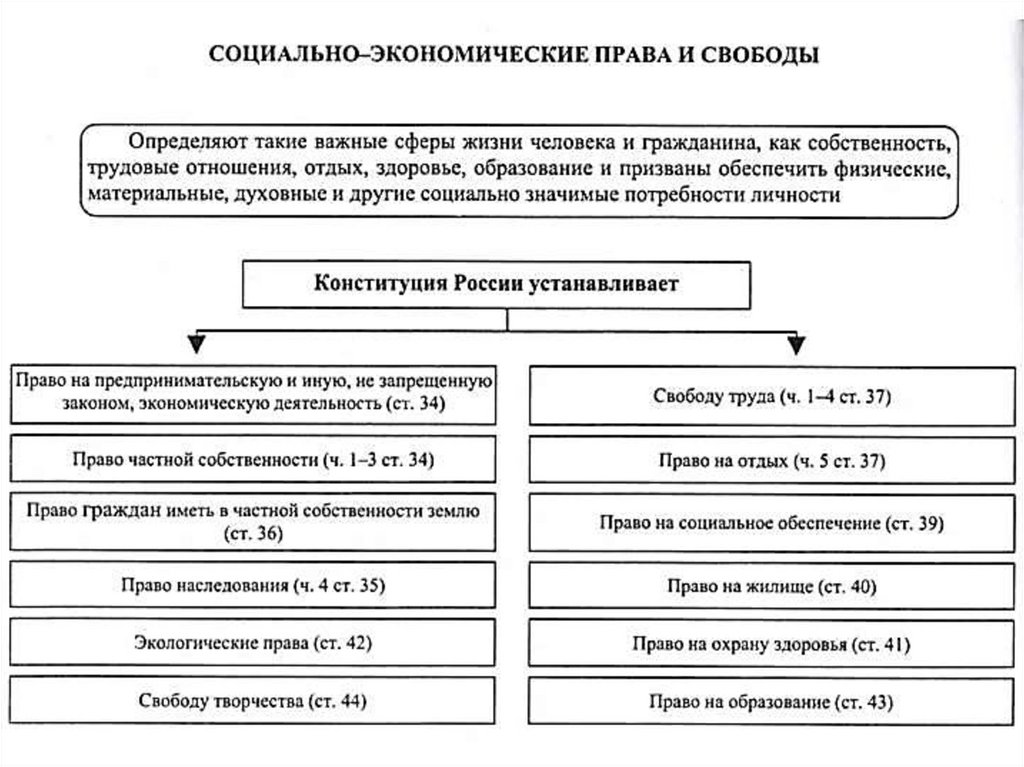 Что относится к социально экономическим правам. Социально-экономические права гражданина РФ по Конституции. Социально-экономические права человека по Конституции РФ. Экономические права и свободы человека и гражданина по Конституции. Экономические и социальные права и свободы человека и гражданина в РФ.