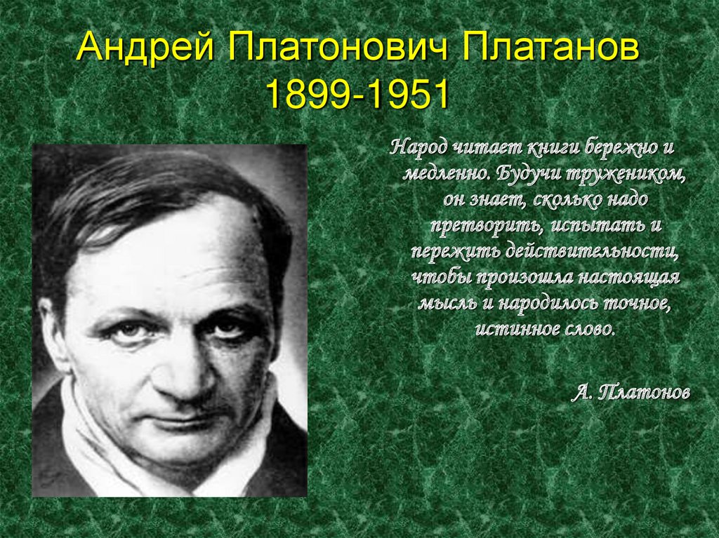 Андрей платонов проект