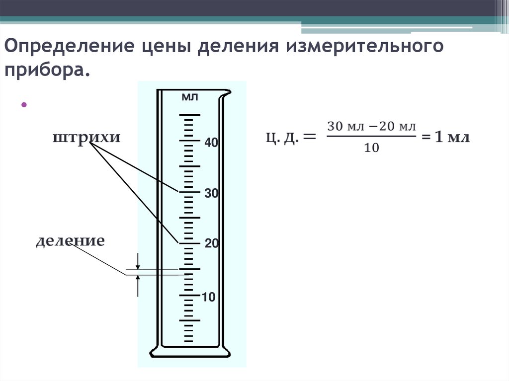 Определите цену деления каждого прибора. Как измерить цену деления шкалы. Как найти цену деления шкалы. Как определить цену деления. Определение цены деления измерительного.