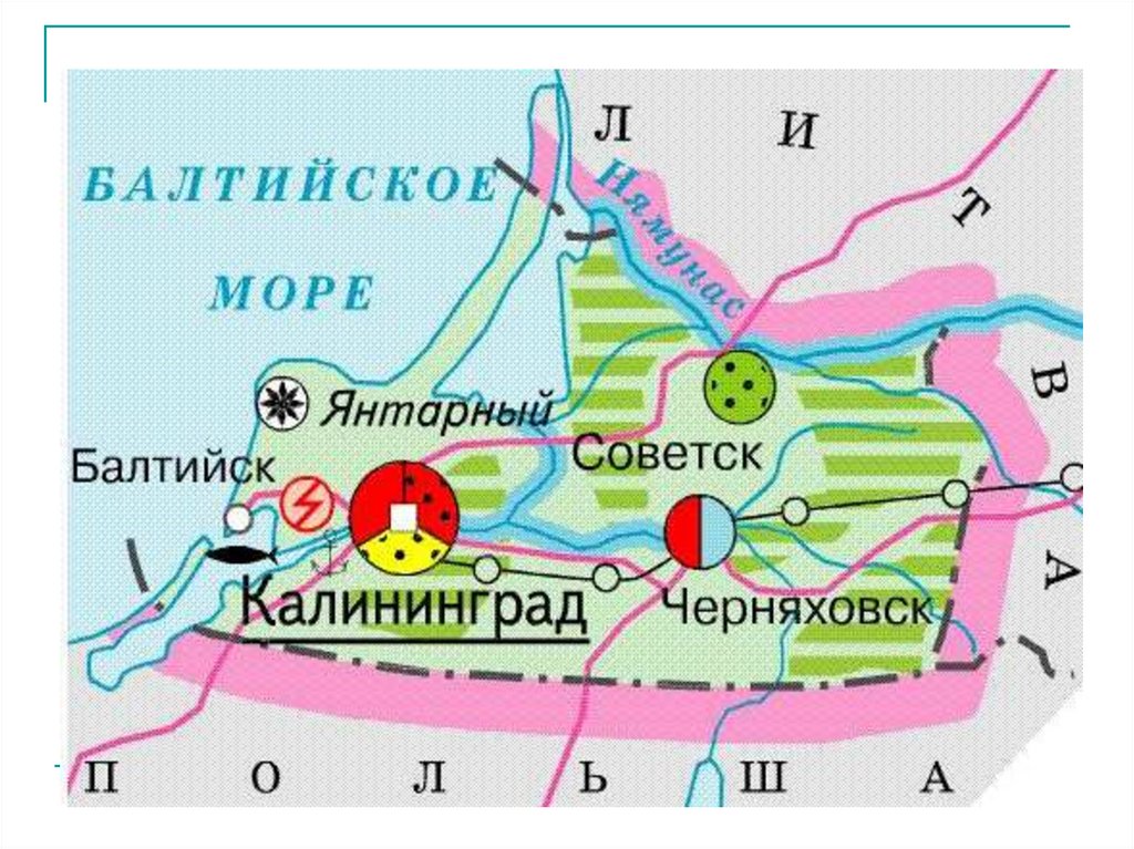 Экономическая карта калининградской области