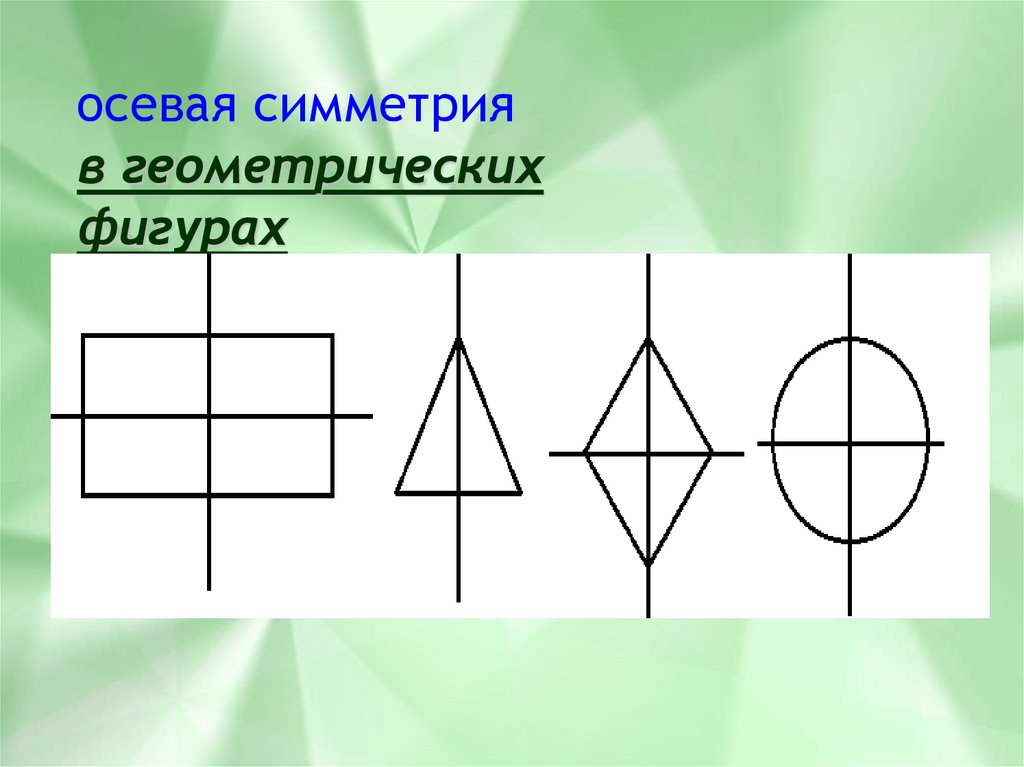 2 симметричные фигуры. Оси симметрии геометрических фигур. Фигуры с горизонтальной и вертикальной осью симметрии.