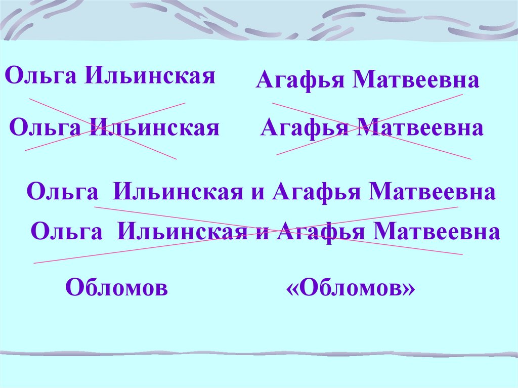 Образ агафьи. Ольга Ильинская и Агафья. Ольга Ильинская и Агафья Матвеевна. Пшеницына и Ильинская. Таблица Ольга Ильинская и Агафья Пшеницына.