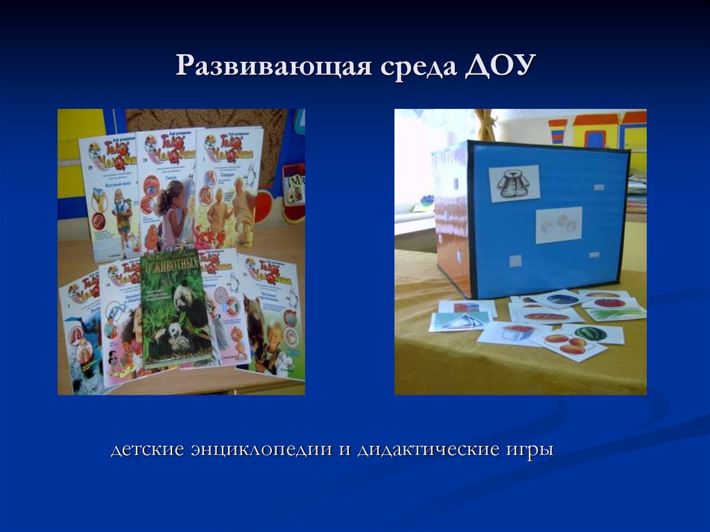 Развивающая среда ДОУ