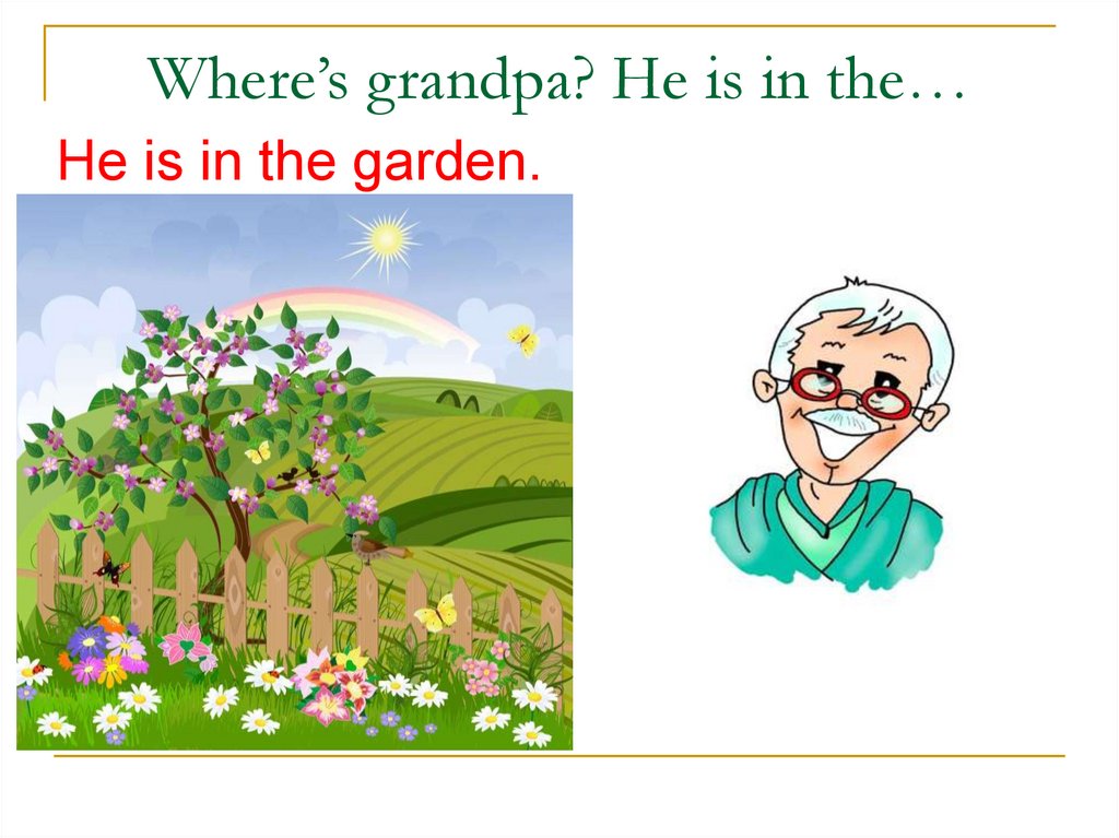 Where grandma. Where is grandma. Where s grandpa? He s in the перевод на русский на картинках. Where s grandpa? He s in the перевод на русский.