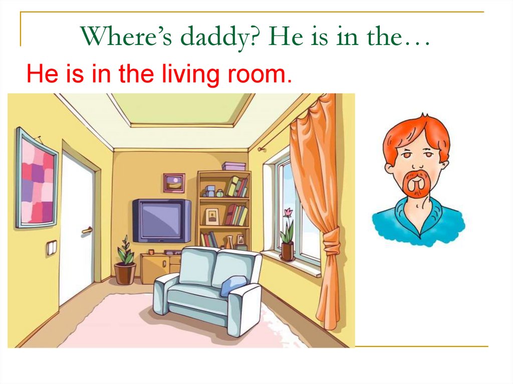 Where s lulu she. Living Room спотлайт. He is in the Bedroom. Презентация на английском Rooms. He is in the Living Room.
