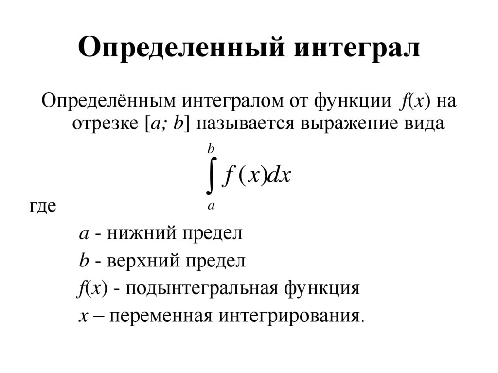 Определенный интеграл картинки