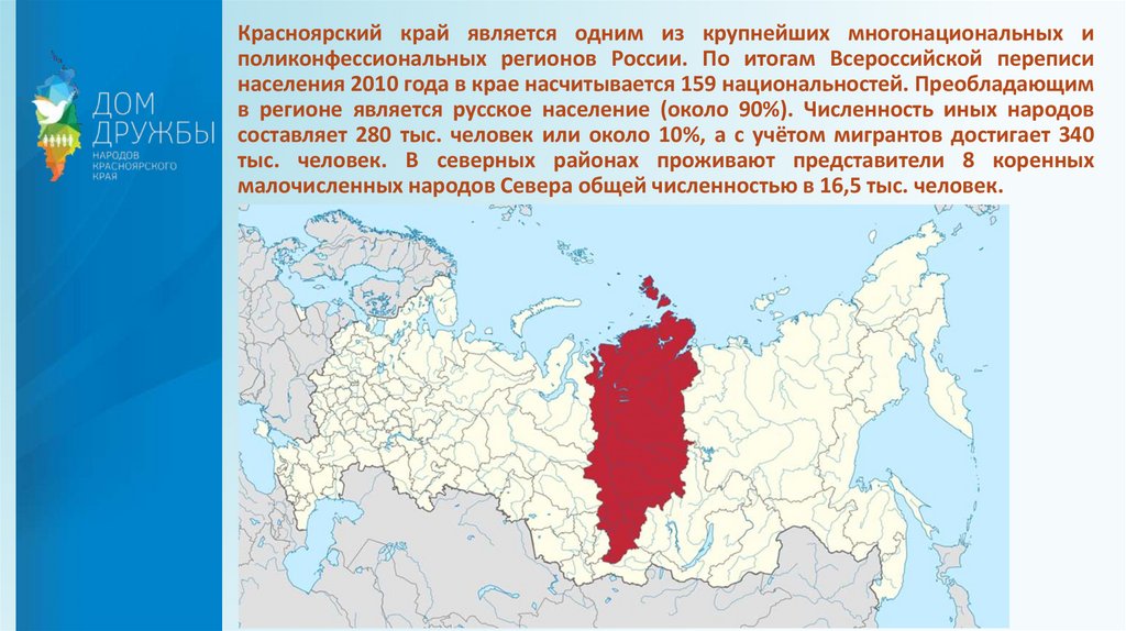 Край являться. Население региона презентация Красноярский край.