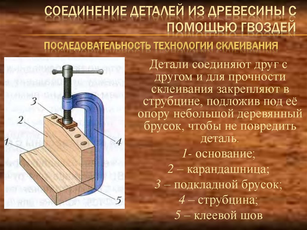 Приемы соединения деталей. Соединение деталей из древесины. Технология соединения деталей из древесины. Соединение деталей из дерева. Технология соединения деталей с помощью клея.