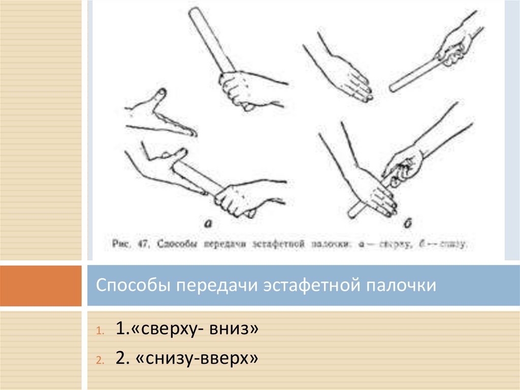 План конспект техника эстафетного бега