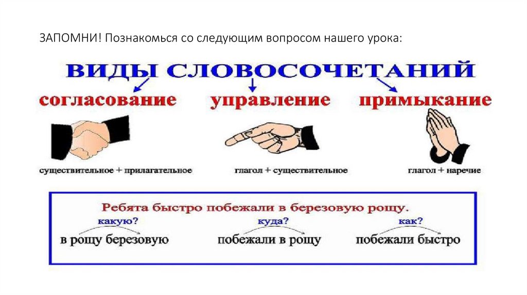 Недалеко от берега какой тип словосочетания