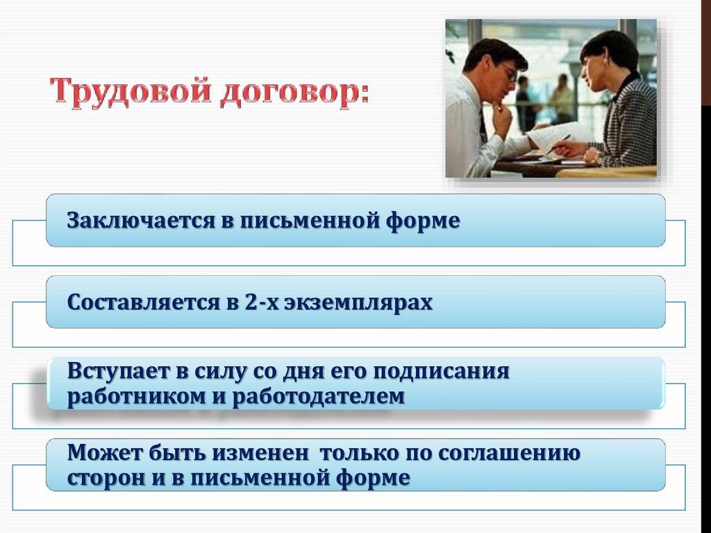 Трудовое право в образовании презентации