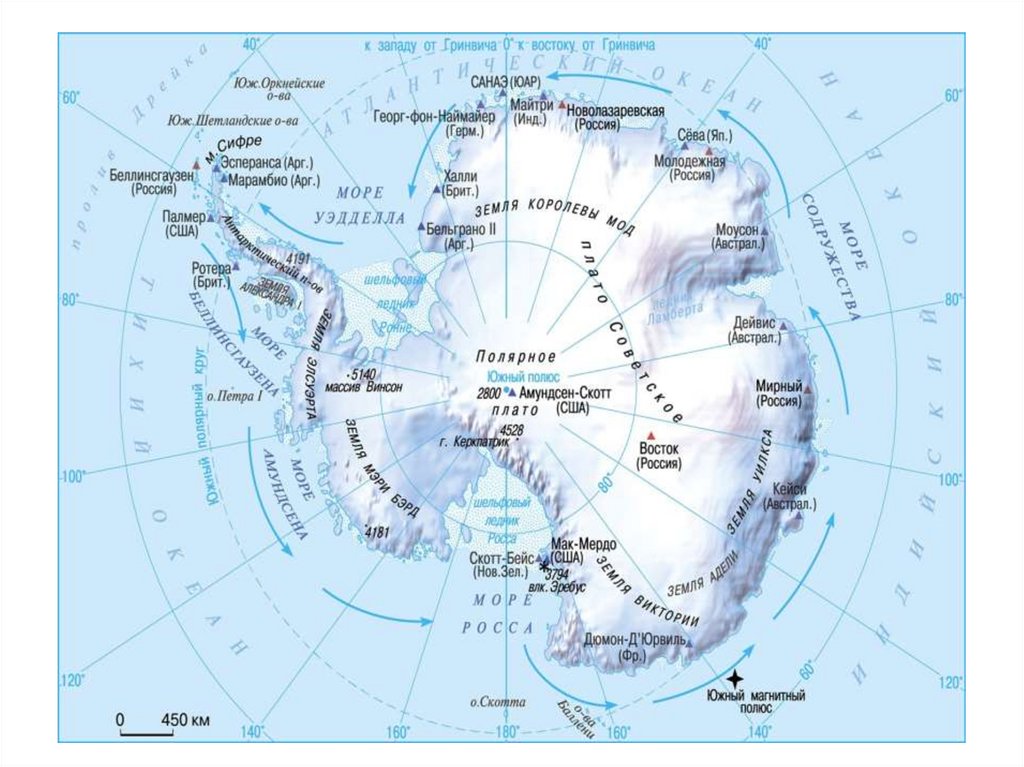 Где находится море уэдделла на карте